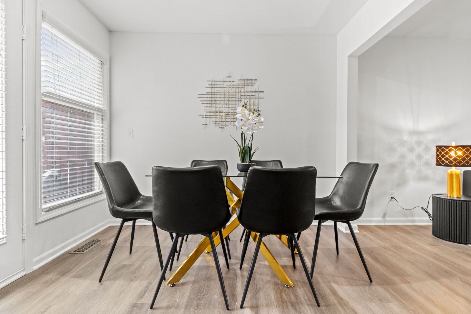 Dining table for six